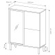 Вітрина низька у вітальню Perfect Home Lang 3D1W/100 125,4х100,1х39,4 Чорний/Дуб евок (PFH-091141) - фото 6