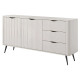 Комод с телескопическими направляющими Perfect Home Lante 2D3S/163 163,2x81,2x38 Бежевый (черные ножки) (PFH-091177) - фото 3