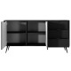 Комод с телескопическими направляющими Perfect Home Lante 2D3S/163 163,2x81,2x38 Черный (черные ножки) (PFH-091115) - фото 4