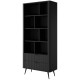 Стелаж Perfect Home Lante 2S 193,8x88,2x38 Чорний (чорні ніжки) (PFH-091104) - фото 3
