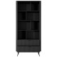 Стелаж Perfect Home Lante 2S 193,8x88,2x38 Чорний (чорні ніжки) (PFH-091104) - фото 6