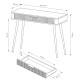 Туалетный столик Perfect Home Lante 1S/100 100,2x78x38 см Бежевый (черные ножки) (PFH-091170) - фото 6