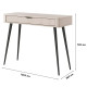 Туалетный столик Perfect Home Lante 1S/100 100,2x78x38 см Бежевый (черные ножки) (PFH-091170) - фото 5