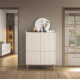 Комод высокий с телескопическими направляющими Perfect Home Level 4D/103 103,2х126,2х38 Бежевый/Дуб сканди (PFH-091157) - фото 1