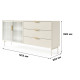 Комод с телескопическими направляющими Perfect Home Lumi 2D3S/181 181,3x61,6x39,3 Кашемир (PFH-091387) - фото 7