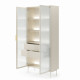 Вітрина висока з підсвіткою Perfect Home Lumi 2D2S/92 194,6х91,5х39,3 Кашемір (PFH-091382) - фото 4