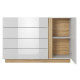 Комод Perfect Home Marco 1D4S/138 138,2x90,5x40 Белый/Белый глянец/ Дуб грандсон (PFH-091044) - фото 3