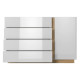 Комод Perfect Home Marco 1D4S/138 138,2x90,5x40 Белый/Белый глянец/ Дуб грандсон (PFH-091044) - фото 4