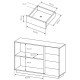 Комод Perfect Home Marco 2D4S/138 138,2x90,5x40 Дуб артизан/Графит (PFH-091063) - фото 3