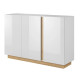 Комод Perfect Home Marco 3D/138 138,2x90,5x40 Белый/Белый глянец/ Дуб грандсон (PFH-091033) - фото 2