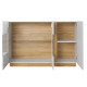 Комод Perfect Home Marco 3D2W/138 138,2x90,5x40 Білий/Білий глянець/ Дуб грандсон (PFH-091034) - фото 4