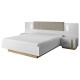 Тумбы прикроватные 2 шт с двумя ящиками Perfect Home Marco 2S 102x60x38,4 Белый/Белый глянец/Дуб грандсон (PFH-091049) - фото 3