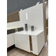 Тумбы прикроватные 2 шт с двумя ящиками Perfect Home Marco 2S 102x60x38,4 Белый/Белый глянец/Дуб грандсон (PFH-091049) - фото 9