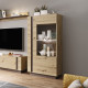 Вітрина низька у вітальню  Perfect Home Marco 1D1W/72 154х72х40 Дуб артизан/Графіт (PFH-091060) - фото 1