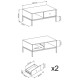 Журнальный стол с телескопическими направляющими Perfect Home Mono ML104 103,5x46,2x68 Беж песочный (золотые ножки) (PFH-091211) - фото 4