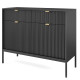 Комод с телескопическими направляющими Perfect Home Nova KSZ104 2D2S 104x63x39 Черный (черные ножки) (PFH-091229) - фото 3
