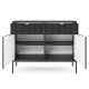 Комод с телескопическими направляющими Perfect Home Nova KSZ104 2D2S 104x63x39 Черный (черные ножки) (PFH-091229) - фото 4