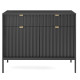 Комод с телескопическими направляющими Perfect Home Nova KSZ104 2D2S 104x63x39 Черный (черные ножки) (PFH-091229) - фото 2