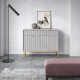 Комод с телескопическими направляющими Perfect Home Nova KSZ104 2D2S 104x63x39 Серый (золотые ножки) (PFH-091220) - фото 1