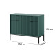 Комод Perfect Home Nova 2-дверный с 2 ящиками и черными ножками KSZ104 104х83х39 см Лабрадор (PFH-091500) - фото 4