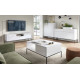 Комод з телескопічними напрямними Perfect Home Nova KSZ154 3D3S 154x63x39 Білий (чорні ніжки) (PFH-091240) - фото 7