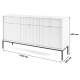 Комод з телескопічними напрямними Perfect Home Nova KSZ154 3D3S 154x63x39 Білий (чорні ніжки) (PFH-091240) - фото 5