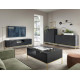 Комод с телескопическими направляющими Perfect Home Nova KSZ154 3D3S 154x63x39 Черный (золотые ножки) (PFH-091247) - фото 6