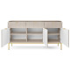 Комод с телескопическими направляющими Perfect Home Nova KSZ154 3D3S 154x63x39 Кашемир (золотые ножки) (PFH-091245) - фото 4