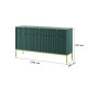 Комод Perfect Home Nova 3-дверный с 3 ящиками и золотыми ножками KSZ154 154х83х39 см Лабрадор (PFH-091495) - фото 4