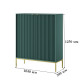 Комод высокий Perfect Home Nova 2-дверный с золотыми ножками K104 104х125х39 см Лабрадор (PFH-091496) - фото 4