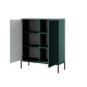Комод высокий Perfect Home Nova 2-дверный с черными ножками K104 104х125х39 см Лабрадор (PFH-091501) - фото 3