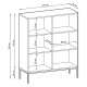 Комод высокий Perfect Home Nova KK104 2D 104x125x39 Белый (черные ножки) (PFH-091232) - фото 6
