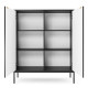 Комод высокий Perfect Home Nova KK104 2D 104x125x39 Черный (черные ножки) (PFH-091238) - фото 4