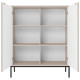 Комод высокий Perfect Home Nova KK104 2D 104x125x39 Кашемир (черные ножки) (PFH-091236) - фото 4