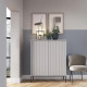 Комод высокий Perfect Home Nova KK104 2D 104x125x39 Серый (черные ножки) (PFH-091234) - фото 1