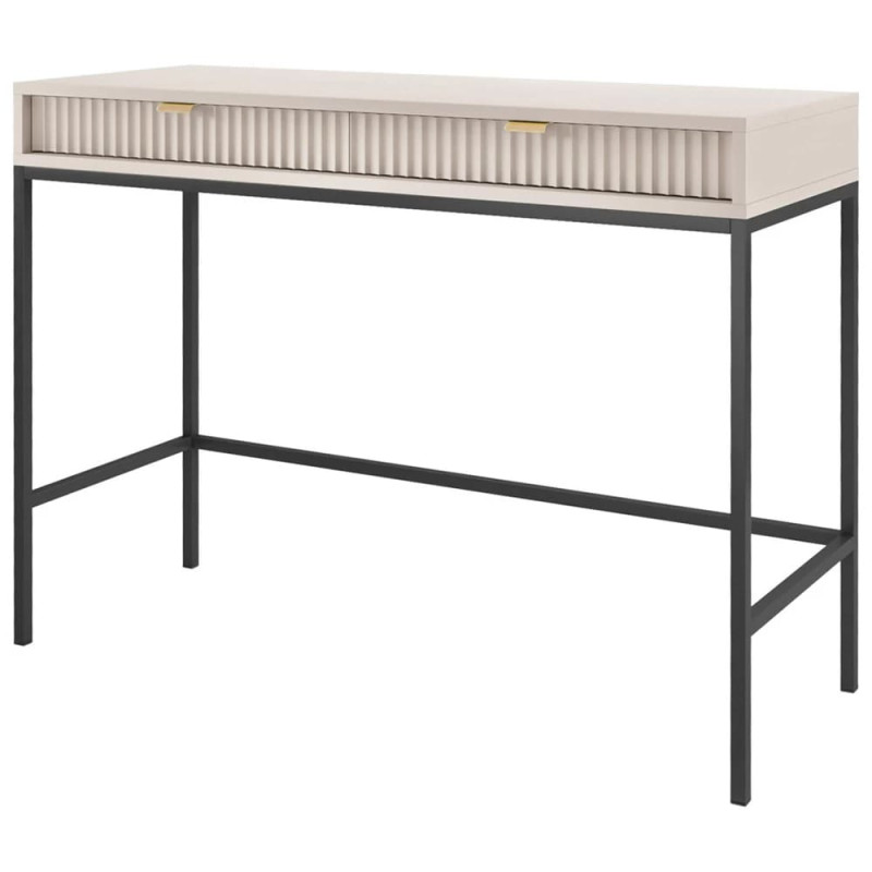 Туалетный столик с телескопическими направляющими Perfect Home Nova T104 104x77x50 см Кашемир (черные ножки) (PFH-091270)