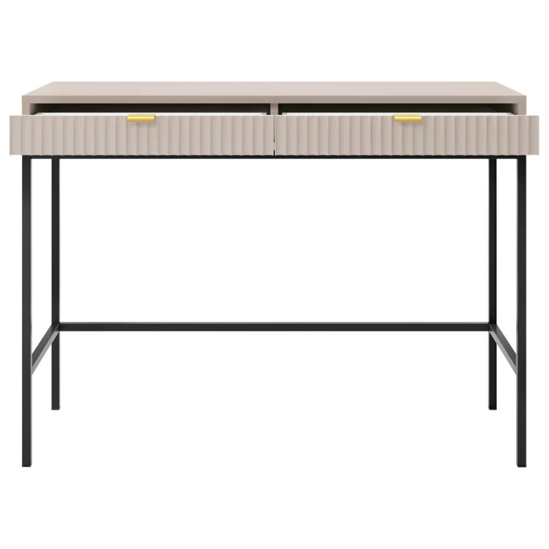 Туалетный столик с телескопическими направляющими Perfect Home Nova T104 104x77x50 см Кашемир (черные ножки) (PFH-091270)