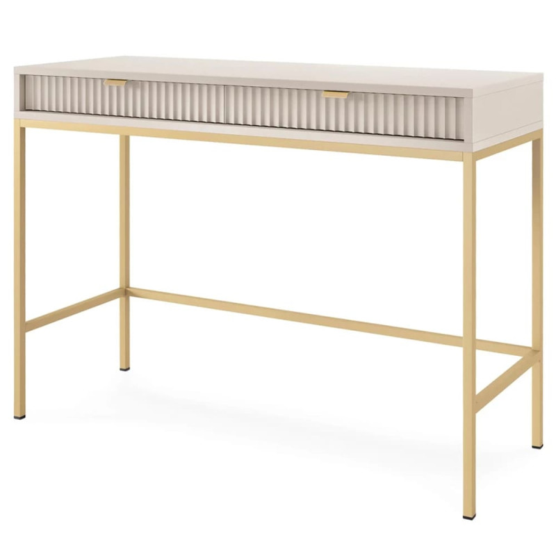 Туалетний столик з телескопічними напрямними Perfect Home Nova T104 104x77x50 см Кашемір (золоті ніжки) (PFH-091271)