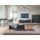 Тумба під телевізор з телескопічними напрямними Perfect Home Nova RTV154 2D1S 168х56х39 Чорний (чорні ніжки) (PFH-091219) - фото 7