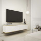 Тумба під телевізор навісна Perfect Home Oro RTV135 MDF 2D 135х30х32 Білий (PFH-091354) - фото 1