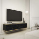 Тумба під телевізор навісна Perfect Home Oro RTV135 2D 135х30х32 Чорний мармур (PFH-091358) - фото 1