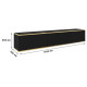 Тумба під телевізор навісна Perfect Home Oro RTV175 MDF 3D 175х30х32 Чорний (PFH-091367) - фото 3