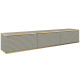 Тумба під телевізор навісна Perfect Home Oro RTV175 MDF 3D 175х30х32 Сірий (PFH-091365) - фото 2