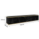 Тумба під телевізор навісна Perfect Home Oro RTV175 3D 175х30х32 Чорний мармур (PFH-091363) - фото 3