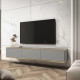 Тумба під телевізор навісна Perfect Home Oro RTV175 3D 175х30х32 Сірий (PFH-091360) - фото 1