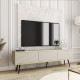 Тумба під телевізор Perfect Home Oro RTV175 MDF 3D 175х53х32 Бежевий (чорні ніжки) (PFH-091348) - фото 1