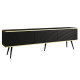 Тумба під телевізор Perfect Home Oro RTV175 MDF 3D 175х53х32 Чорний (чорні ніжки) (PFH-091346) - фото 2