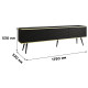 Тумба під телевізор Perfect Home Oro RTV175 MDF 3D 175х53х32 Чорний (чорні ніжки) (PFH-091346) - фото 4