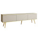 Тумба під телевізор Perfect Home Oro RTV175 MDF 3D 175х53х32 Бежевий (золоті ніжки) (PFH-091347) - фото 2