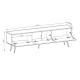 Тумба під телевізор Perfect Home Oro RTV175 MDF 3D 175х53х32 Білий (золоті ніжки) (PFH-091341) - фото 4